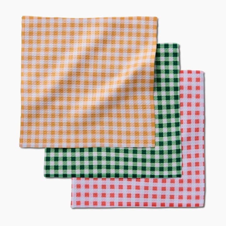 Spring Plaid Dishcloth Set — alternate view 2