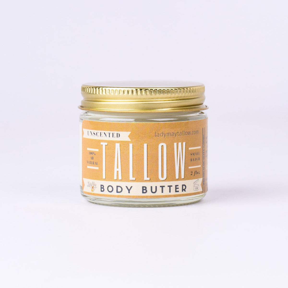 Unscented Tallow Body Butter (2oz )