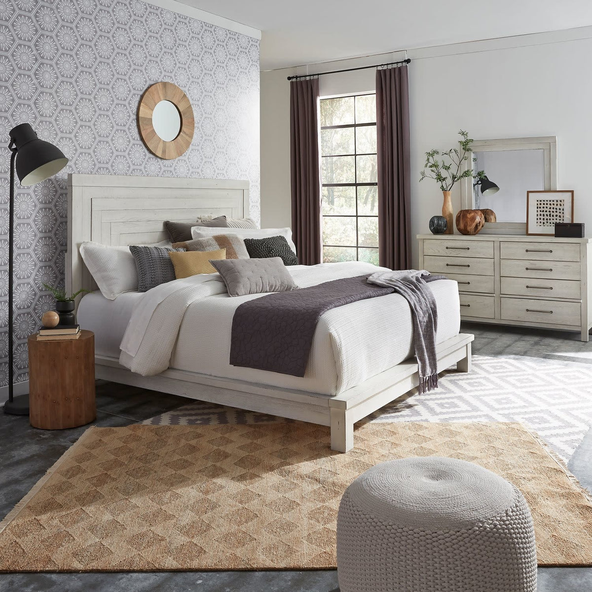 Modern Farmhouse Queen Platform Bed