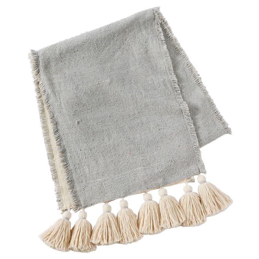 Gray Ponchaa Table Runner — alternate view 5