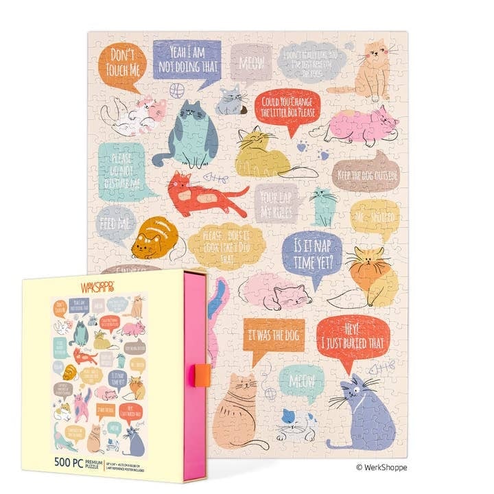 If Cats Could Talk 500 Piece Puzzle