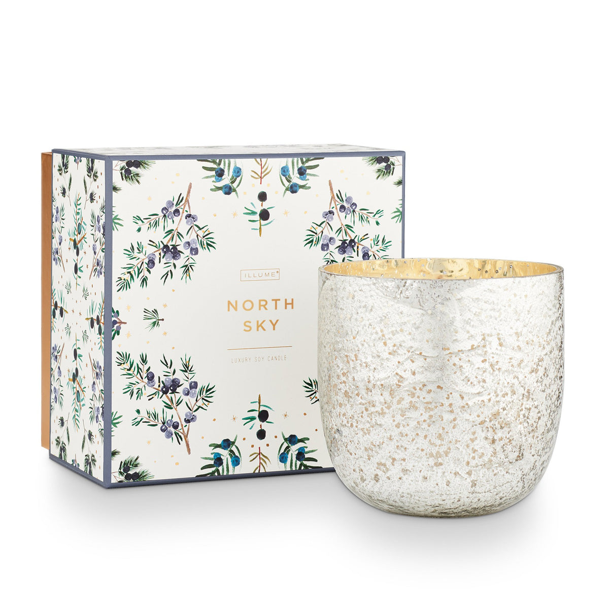 North Sky Sanded Mercury Glass Candle — alternate view 2