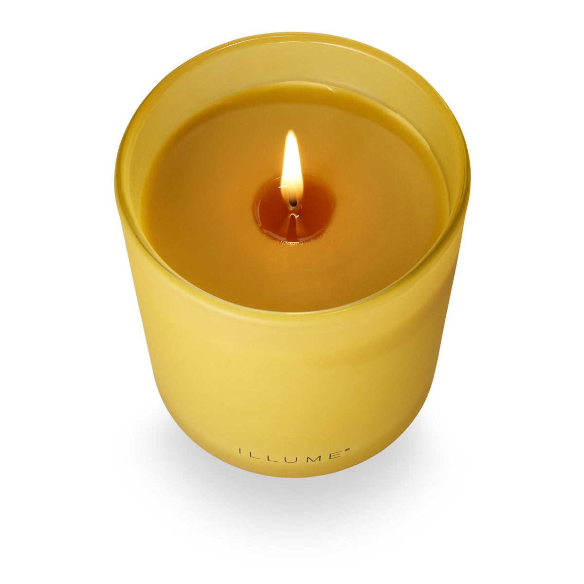 Rhubarb Honey Refillable Boxed Glass Candle — alternate view 2