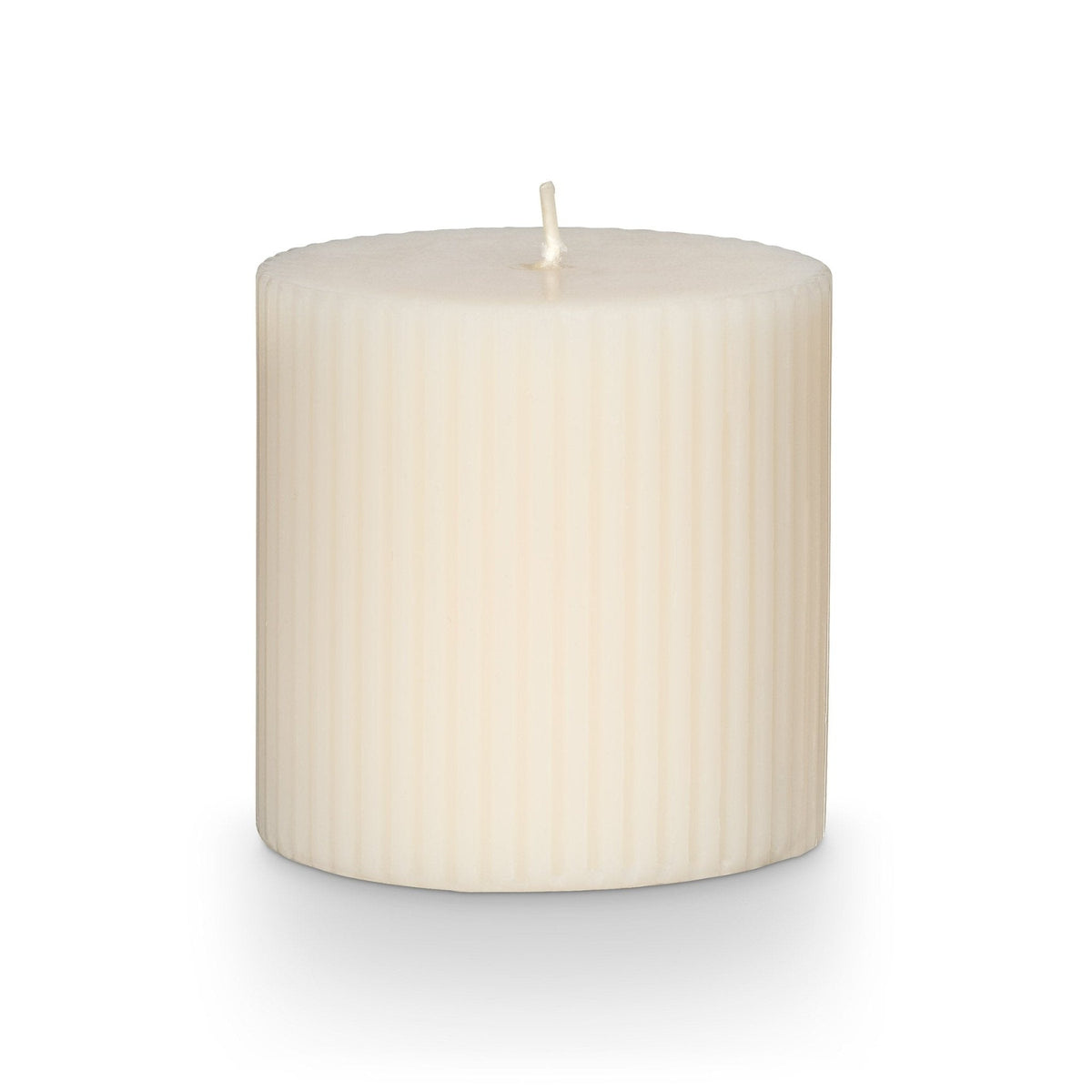 Winter White Small Fragranced Pillar Candle — alternate view 2