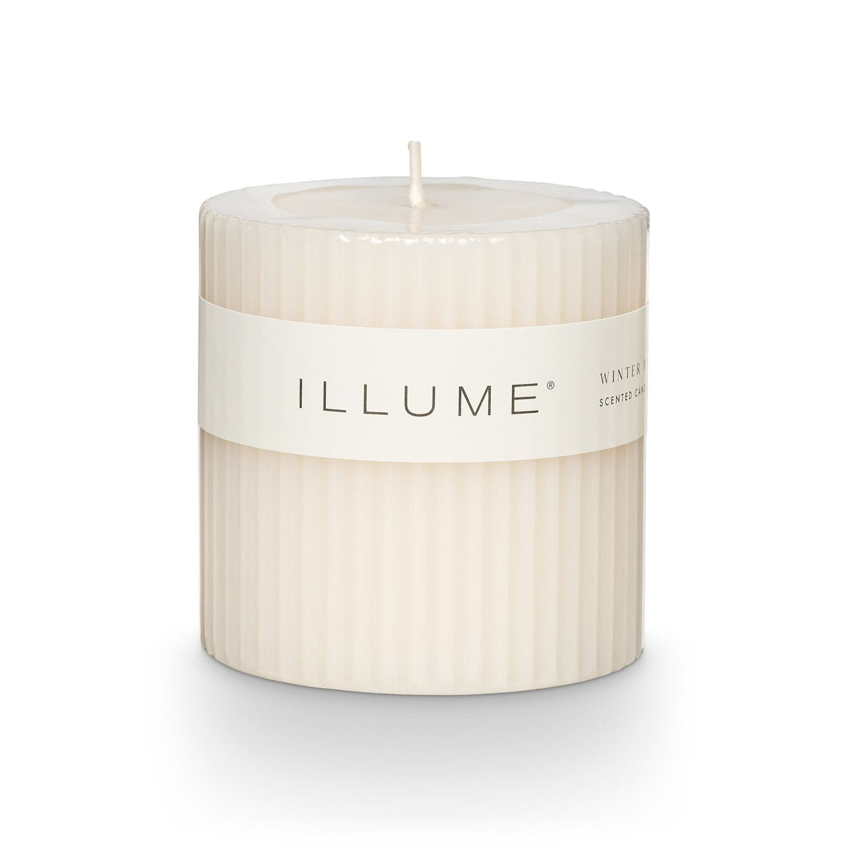 Winter White Small Fragranced Pillar Candle