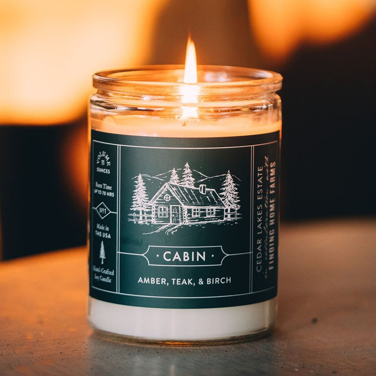 Soy Candle, Cabin, Woody Scent — alternate view 2