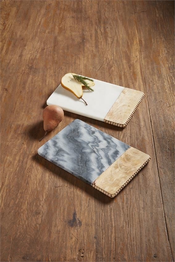 Gray Beaded Wood Marble Board — alternate view 2