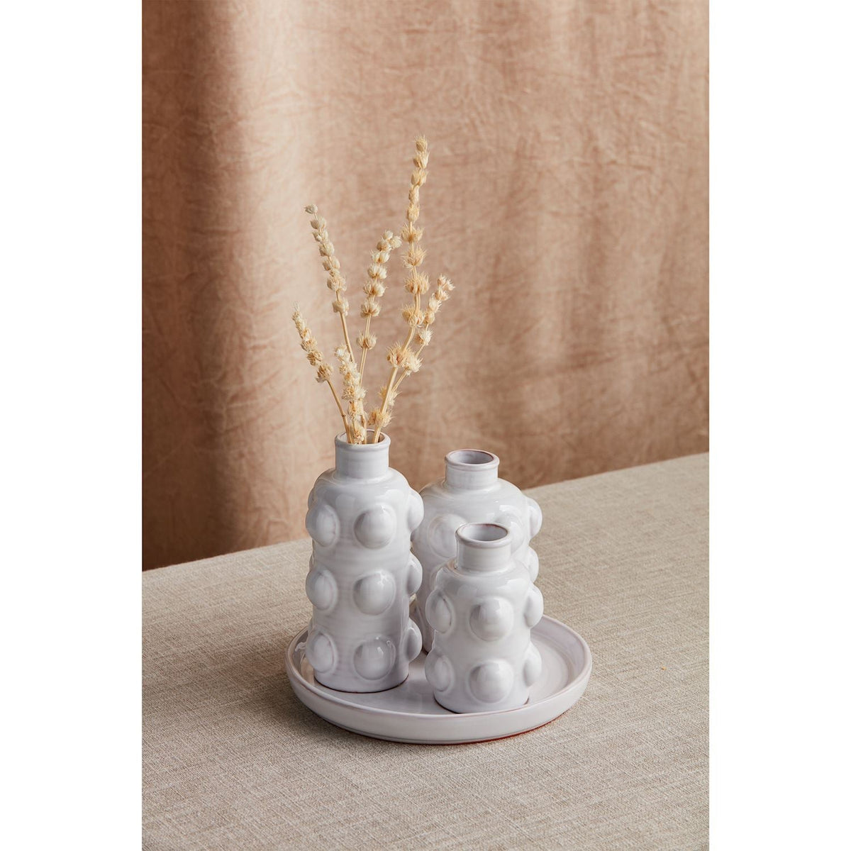 Bead Triple Vase Tray
