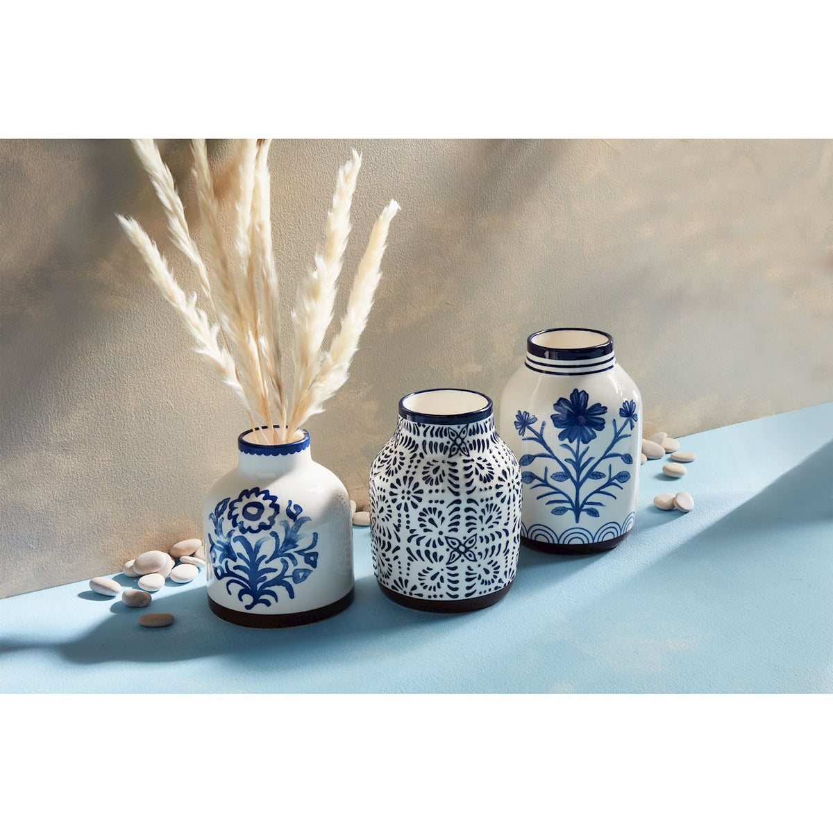 Blue Floral Vase — alternate view 2