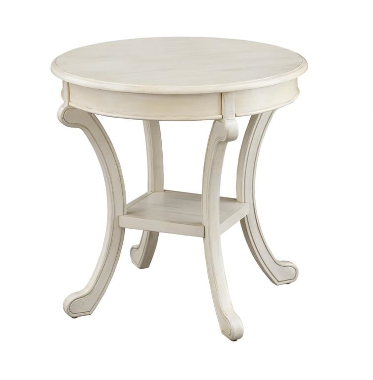 Cape Cod Cream Round Accent Table — alternate view 3