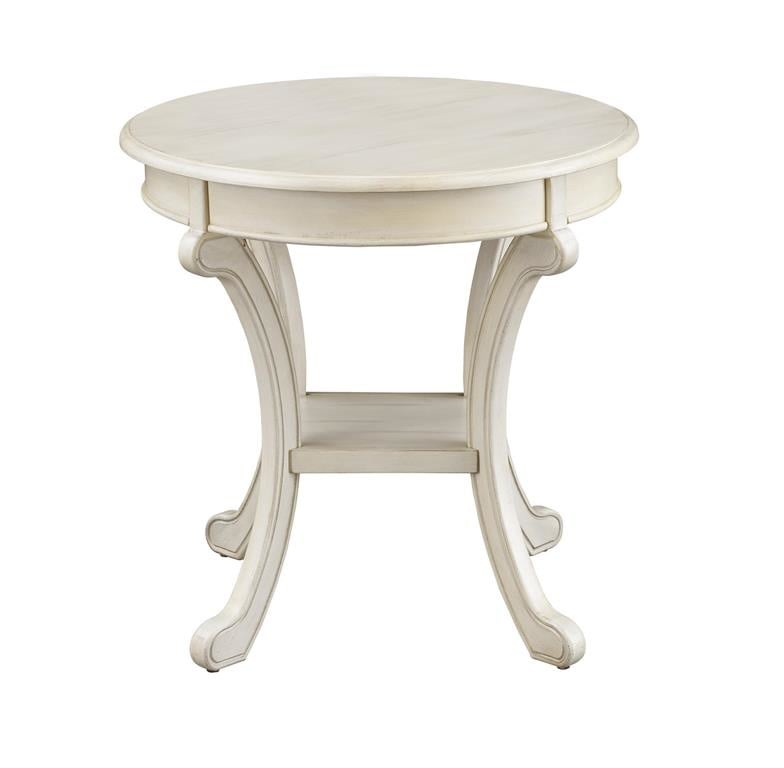 Cape Cod Cream Round Accent Table — alternate view 2