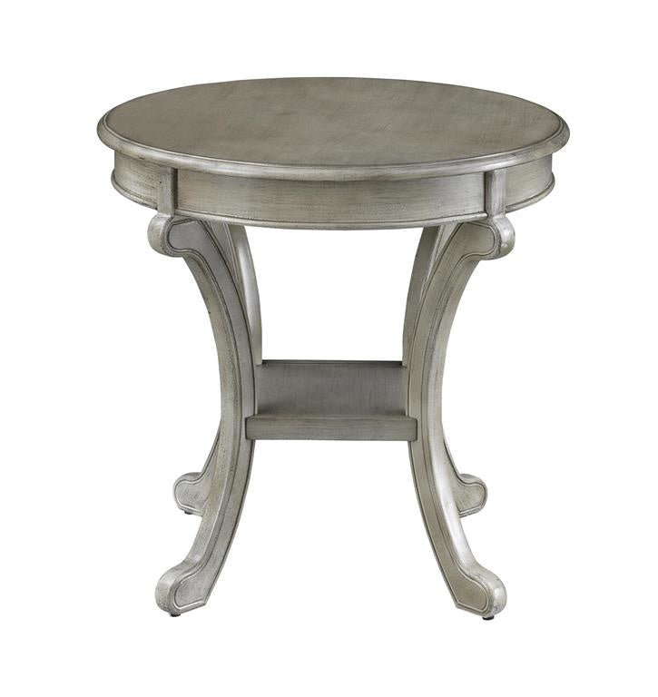 Cape Cod Grey Round Accent Table — alternate view 2
