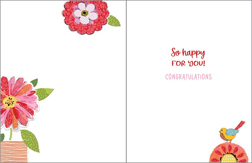 Retirement Greeting Card - Birds and Blooms — alternate view 2