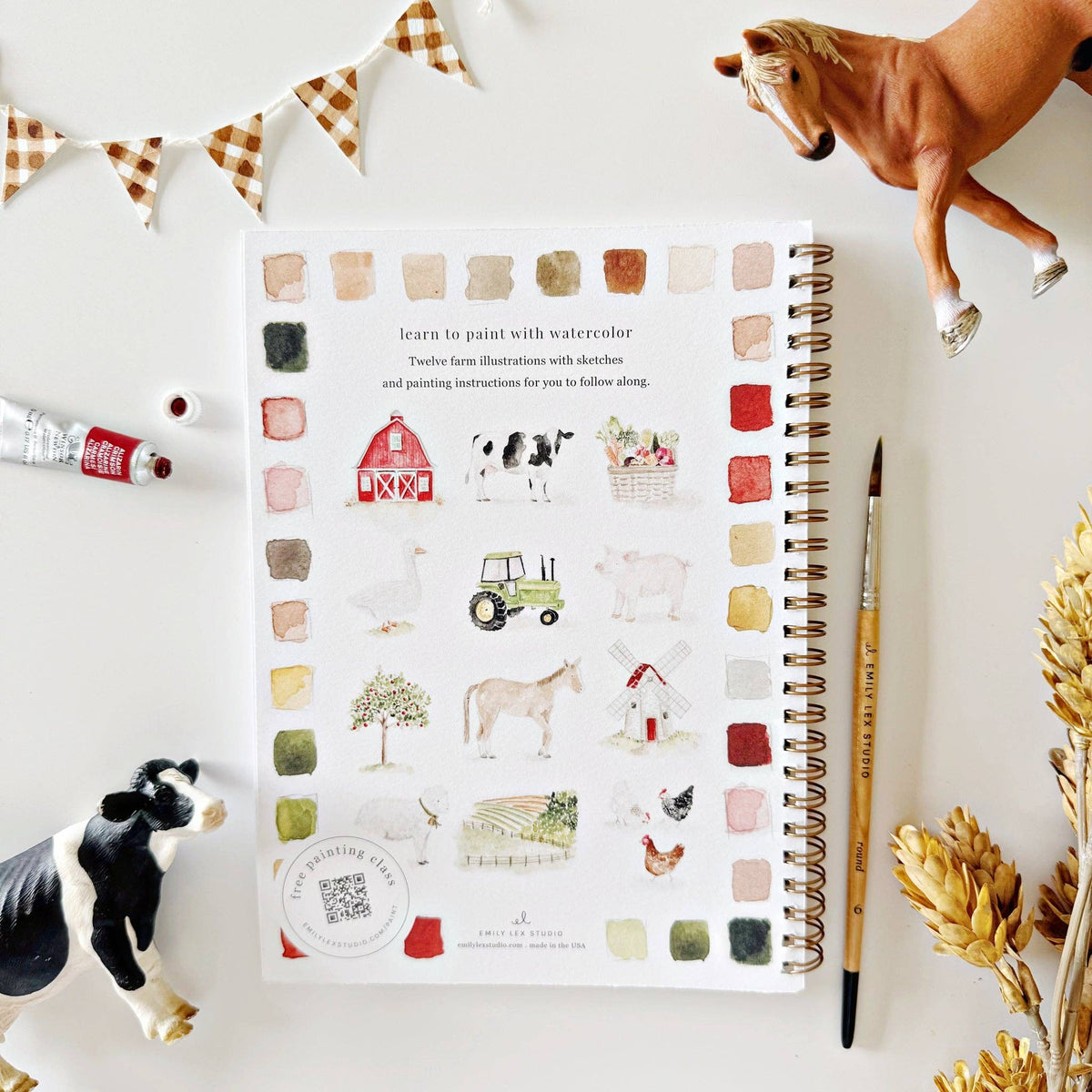 Farm Watercolor Workbook — alternate view 2