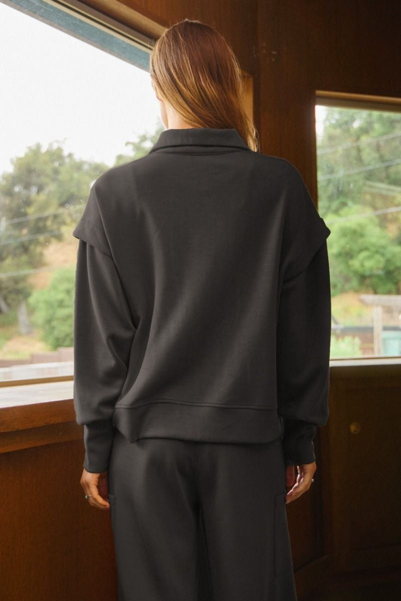 Soft Scuba Long Sleeve Pullover — alternate view 3