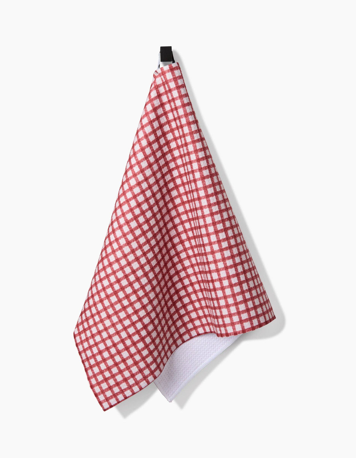 Fireside Plaid Red Tea Towel — alternate view 2