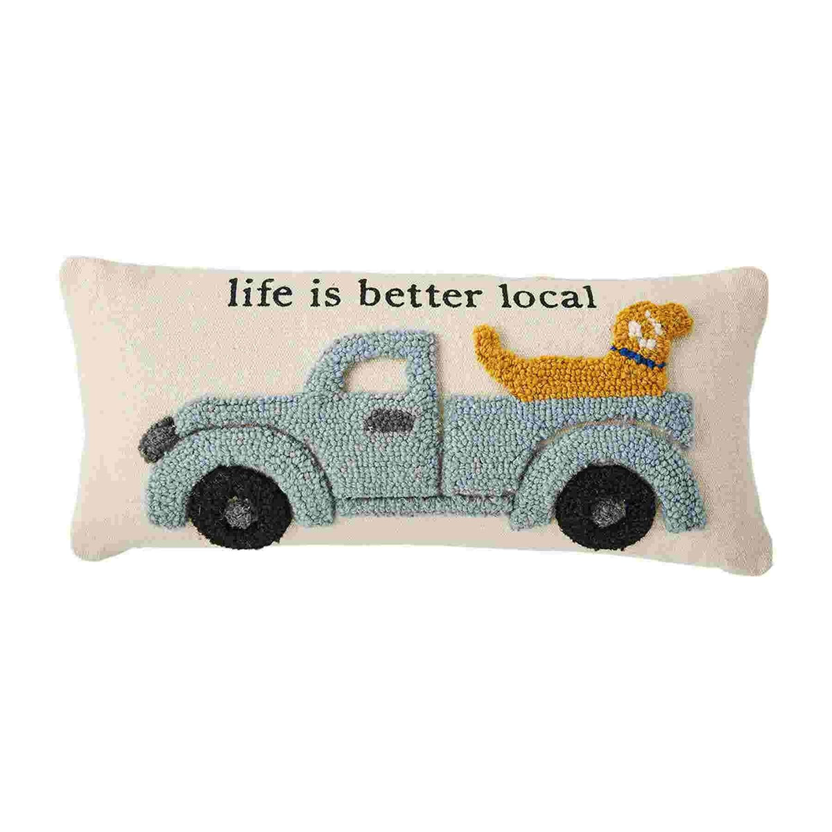 Farm Truck And Dog Hook Pillow — alternate view 2