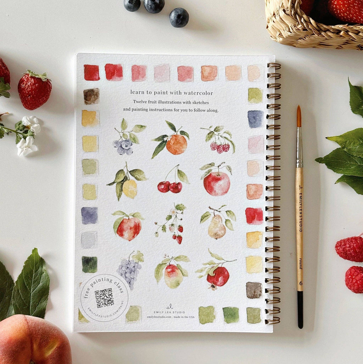 Fruit Watercolor Workbook — alternate view 2