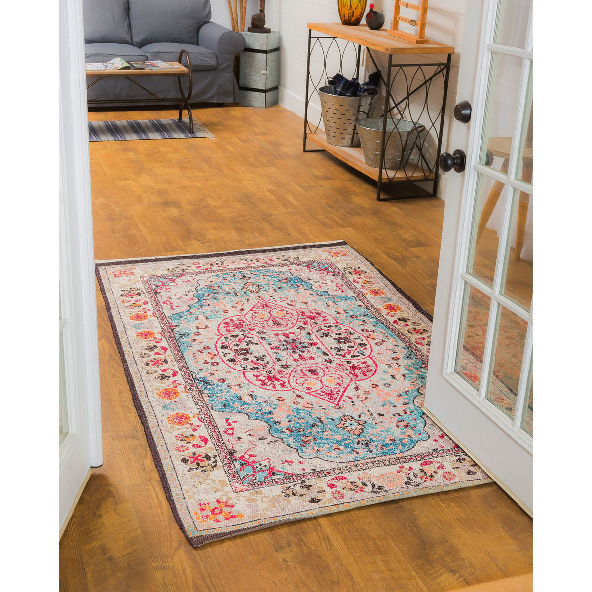 Cream Multi Digitally-Printed Indoor/Outdoor — alternate view 2