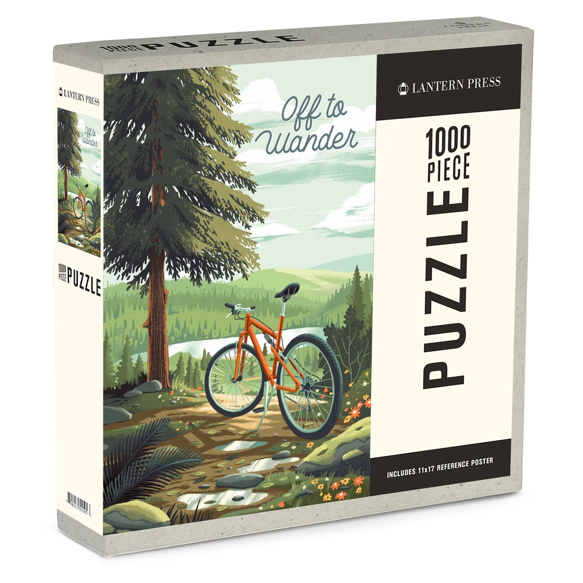 1000 Piece Puzzle Off To Wander, Cycling with Hills