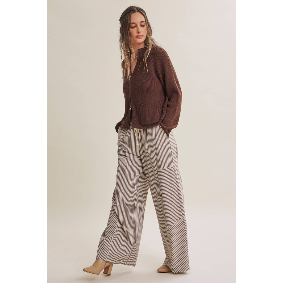 Striped Wide-Leg Pants — alternate view 12