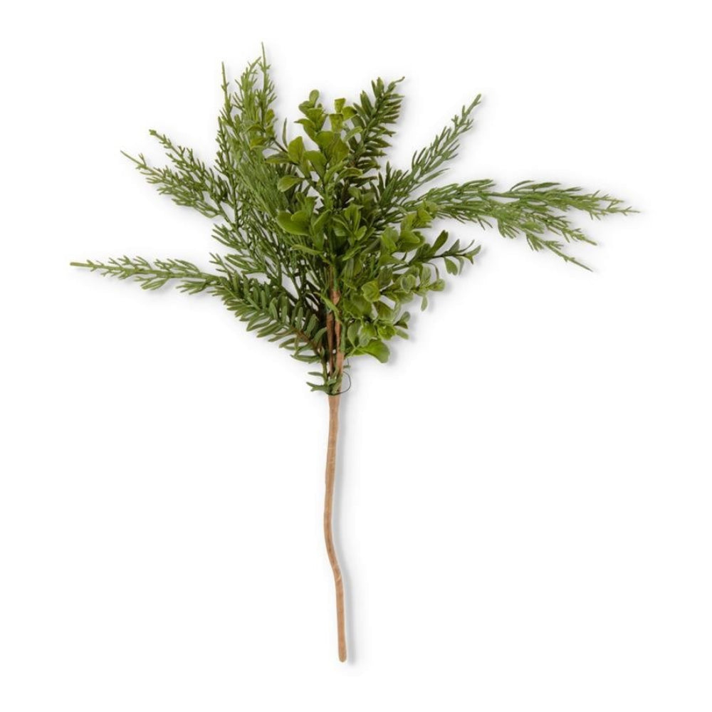 Real Touch Boxwood and Mixed Pine Pick