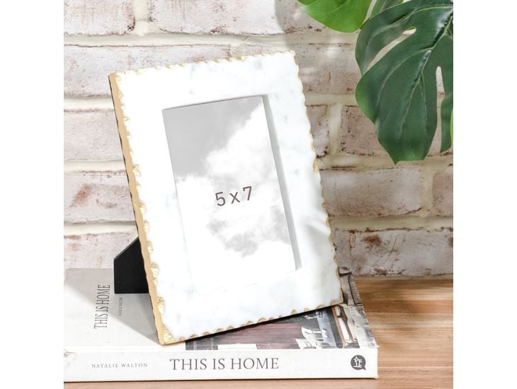 Gold Foil Edge Marble Frame (5x7)