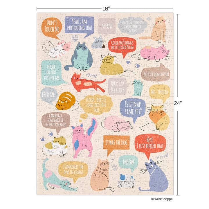 If Cats Could Talk 500 Piece Puzzle — alternate view 2