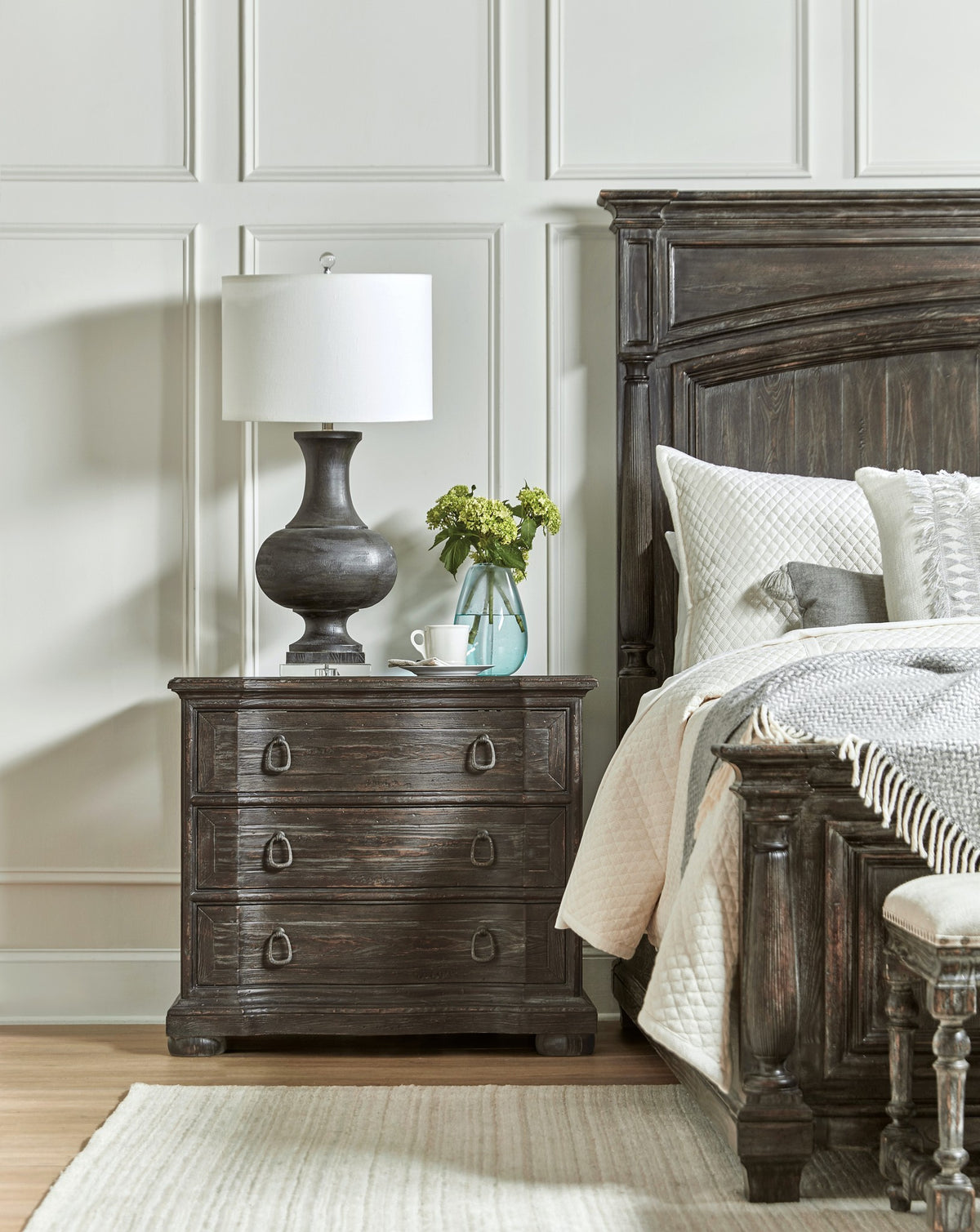 Traditions Three-Drawer Nightstand