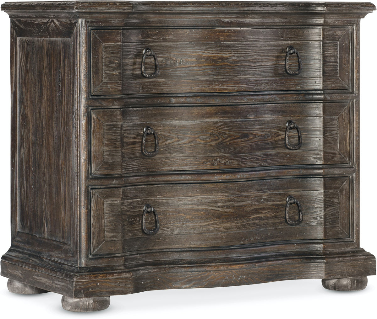 Traditions Three-Drawer Nightstand — alternate view 3