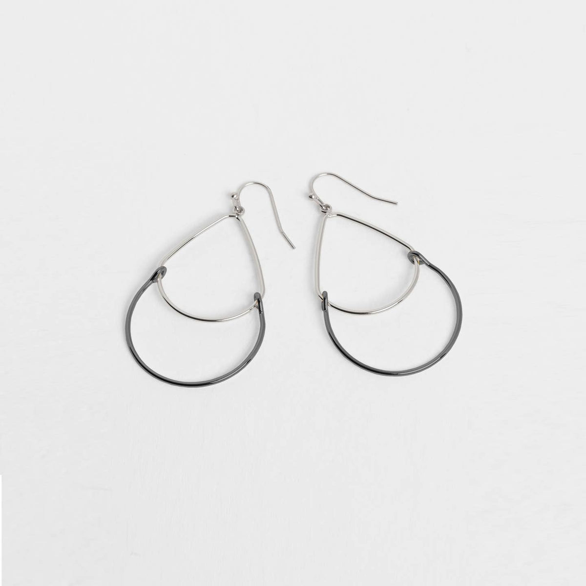 Double Teardrop Dangle Earring