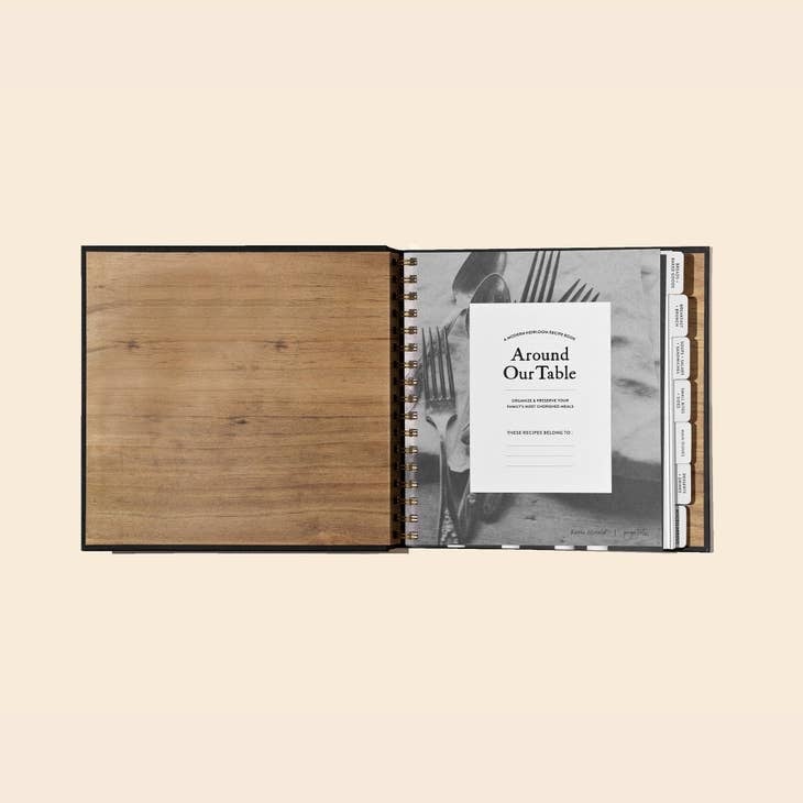 Around Our Table: Blank Recipe Book with Recipe Cards — alternate view 2