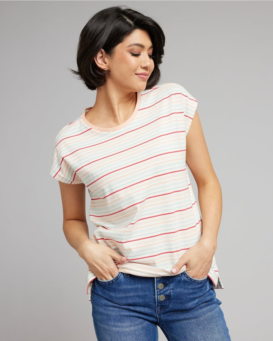 Indy Stripe Tee — alternate view 4