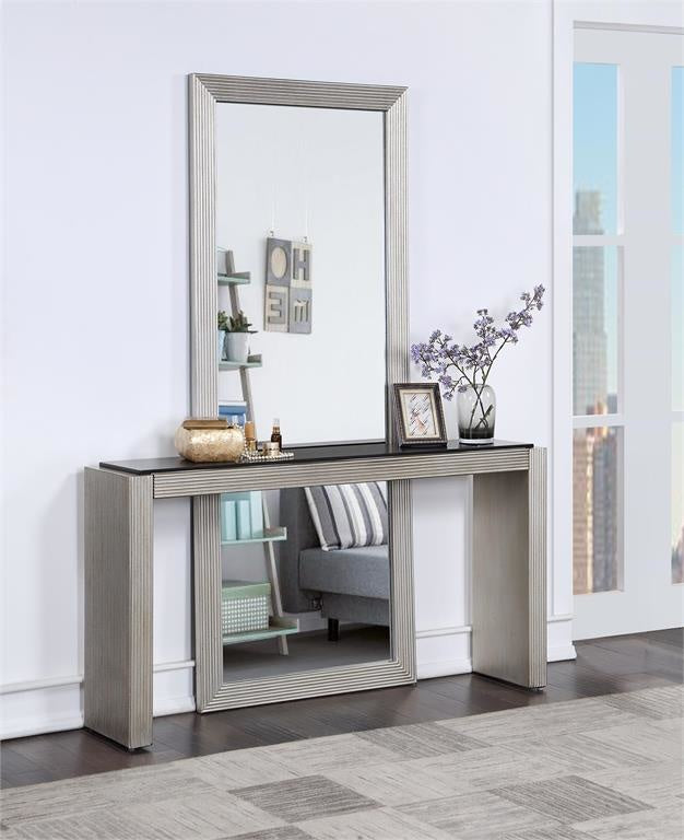 Solstice Silver Floor Mirror — alternate view 2