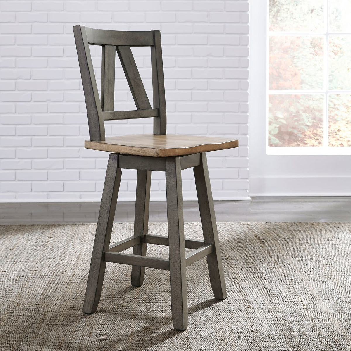 Lindsey Farm Counter Height Swivel Chair