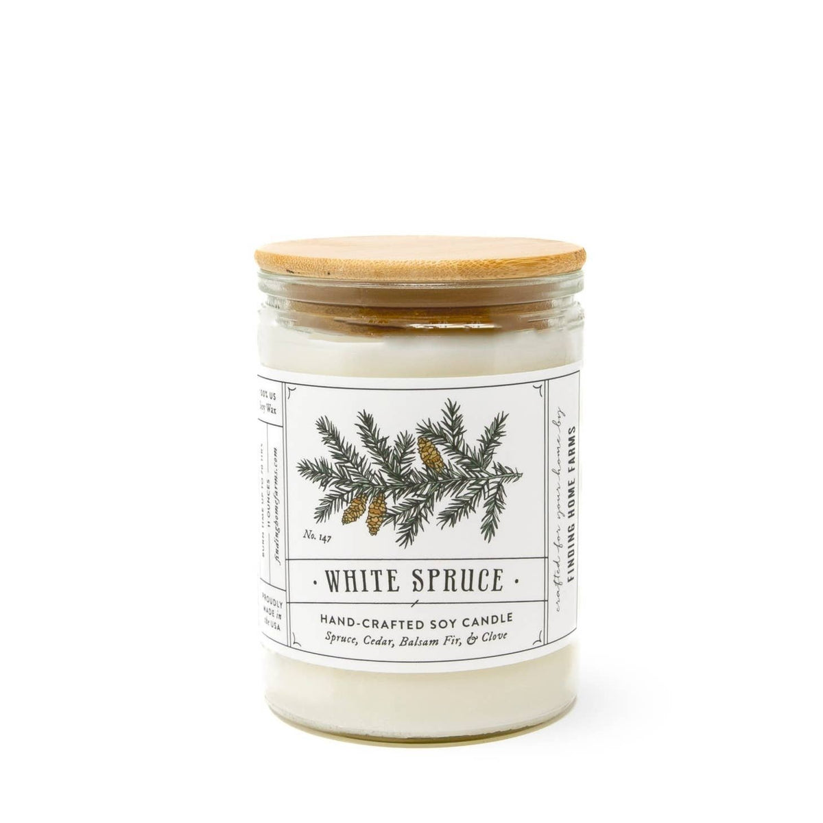 Soy Candle, White Spruce