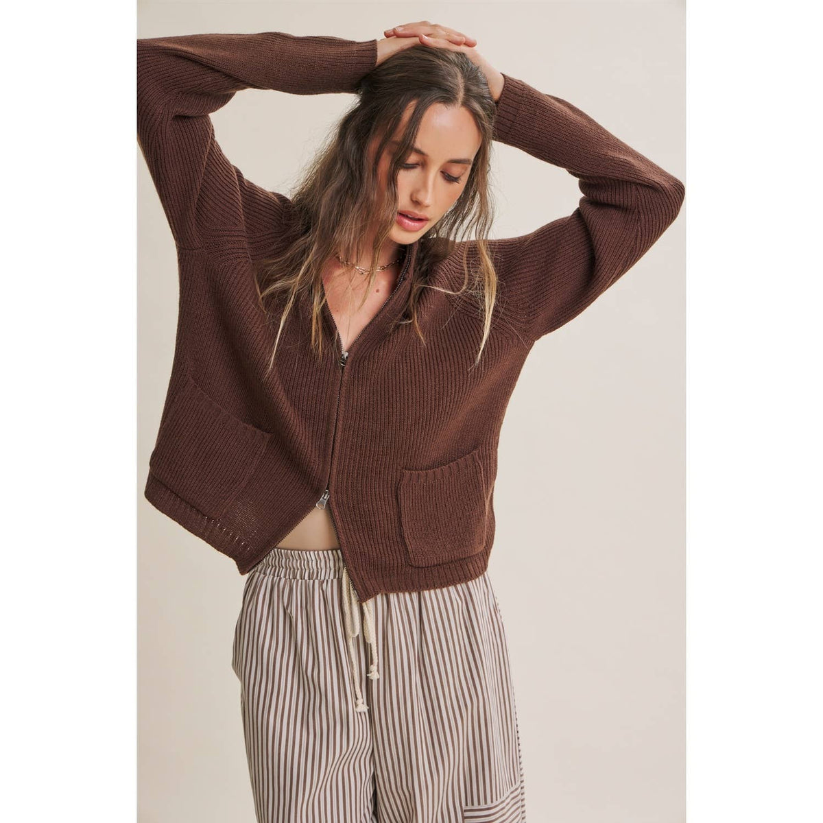 Striped Wide-Leg Pants — alternate view 6