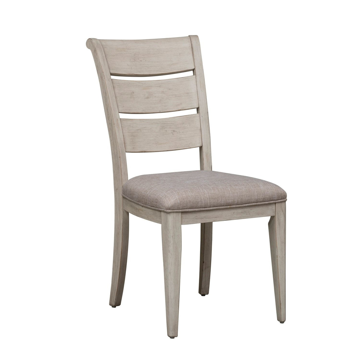 Farmhouse Reimagined Ladder Back Upholstered Side Chair — alternate view 3