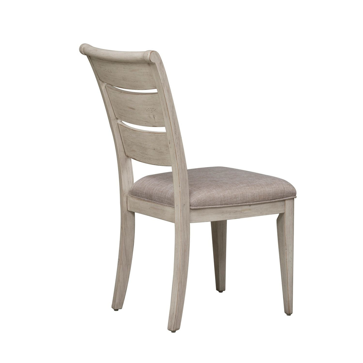 Farmhouse Reimagined Ladder Back Upholstered Side Chair — alternate view 4