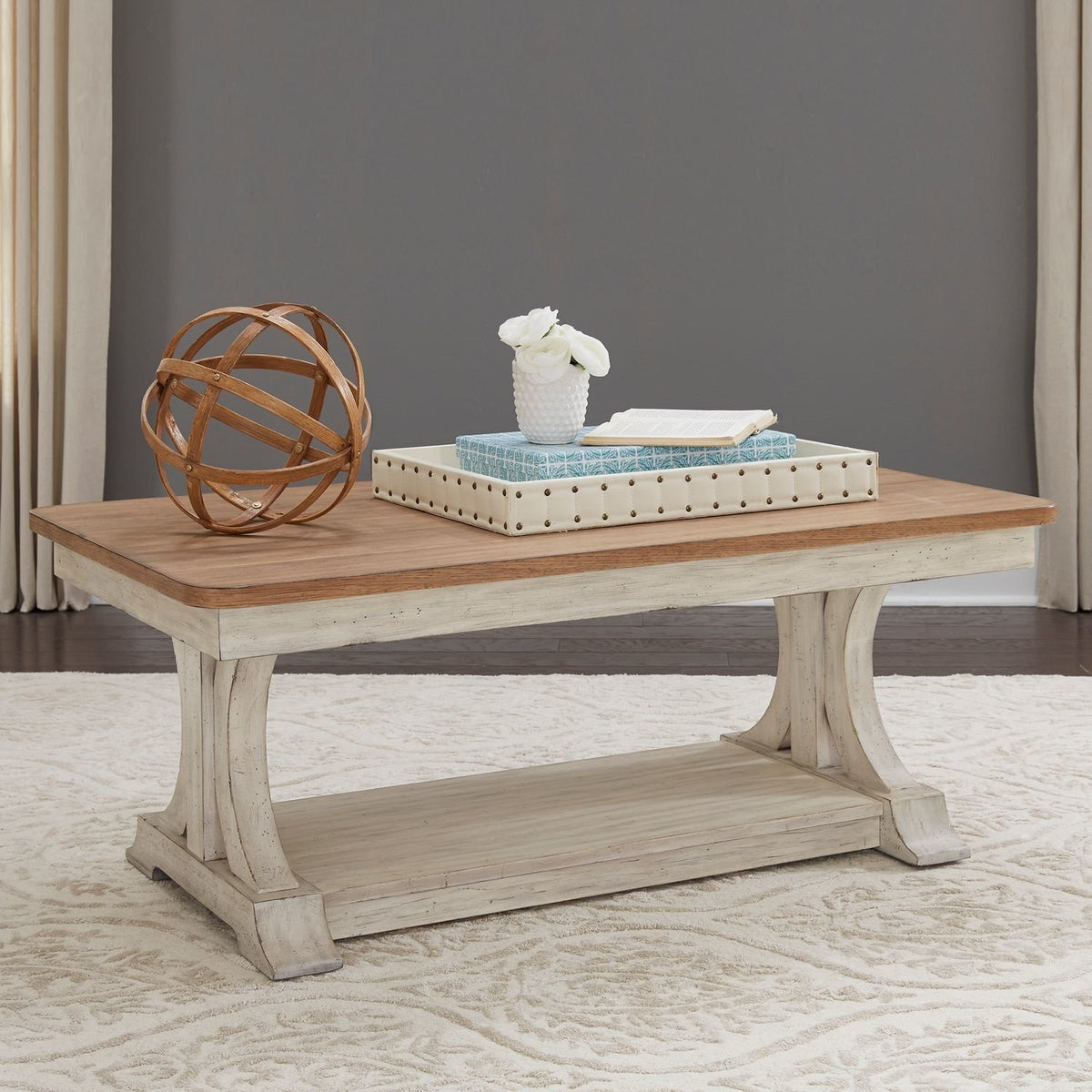 Farmhouse Reimagined Rectangular Cocktail Table — alternate view 4