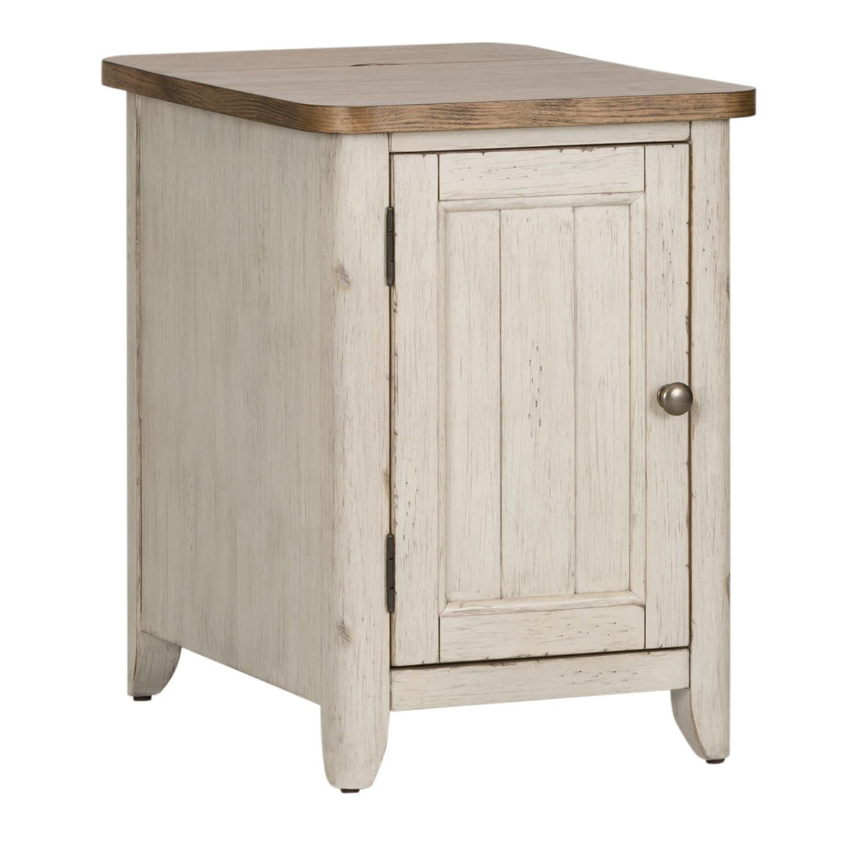 Door Chair Side Table With Charging Station — alternate view 2