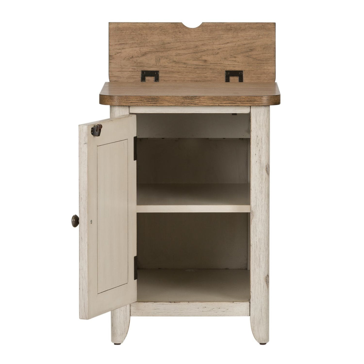 Door Chair Side Table With Charging Station — alternate view 3