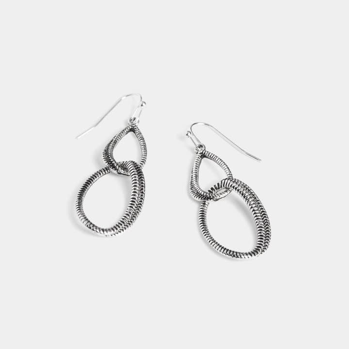 Double Oblong Coil Earrings — alternate view 2