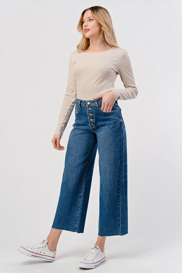 High Rise Wide Leg Jeans — alternate view 9