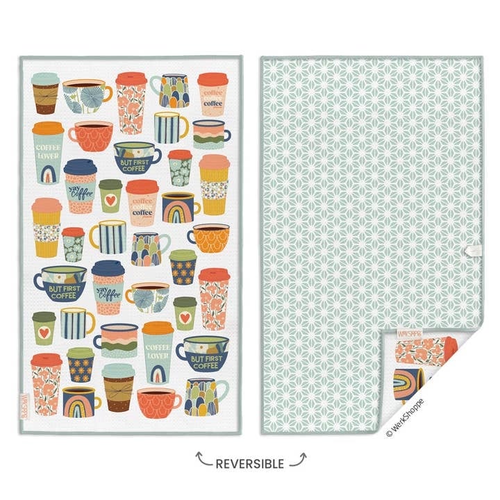 But First Coffee Microfiber Kitchen Towel — alternate view 2