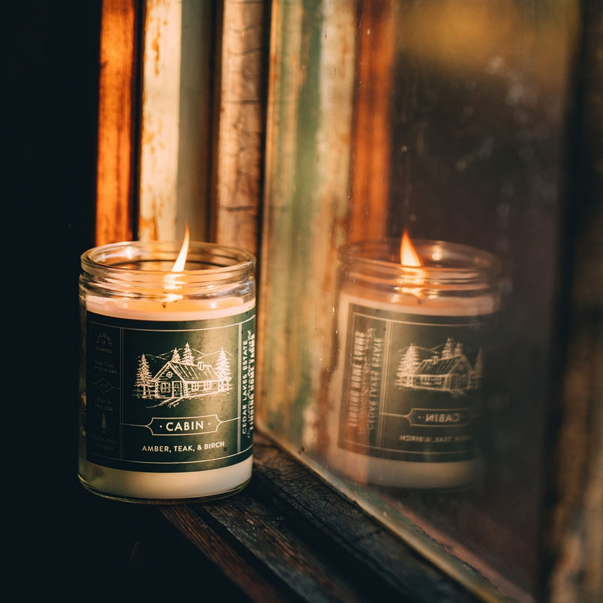 Soy Candle, Cabin, Woody Scent — alternate view 5