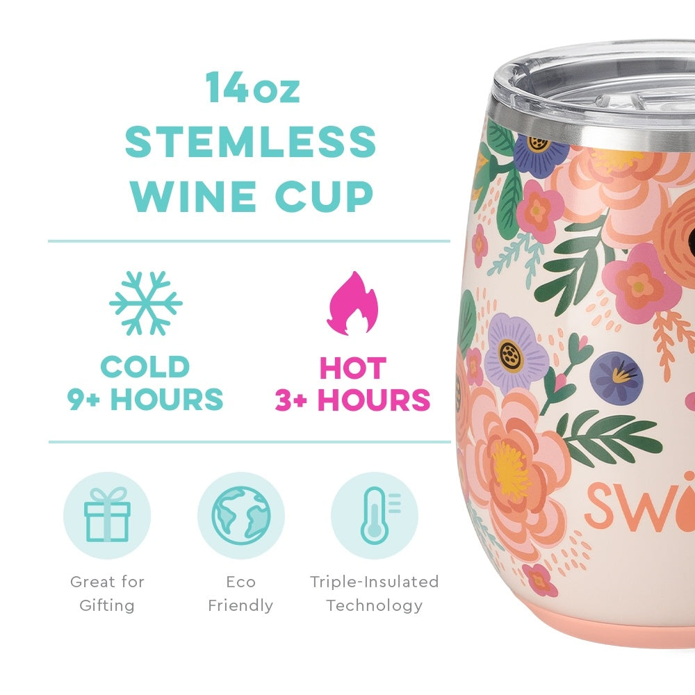 Full Bloom Stemless Wine Cup — alternate view 2