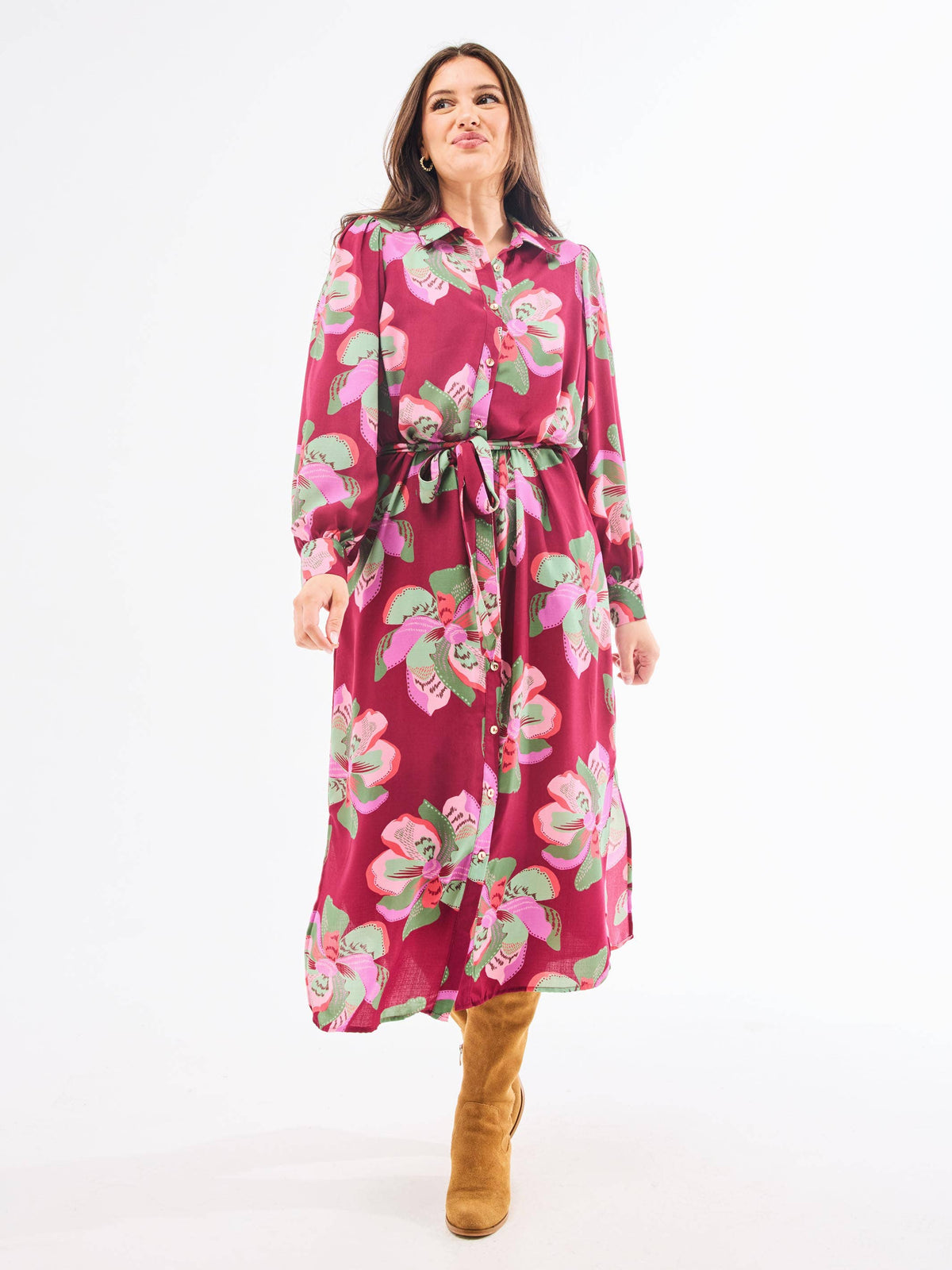 Ava Dress | Center Stage Plum