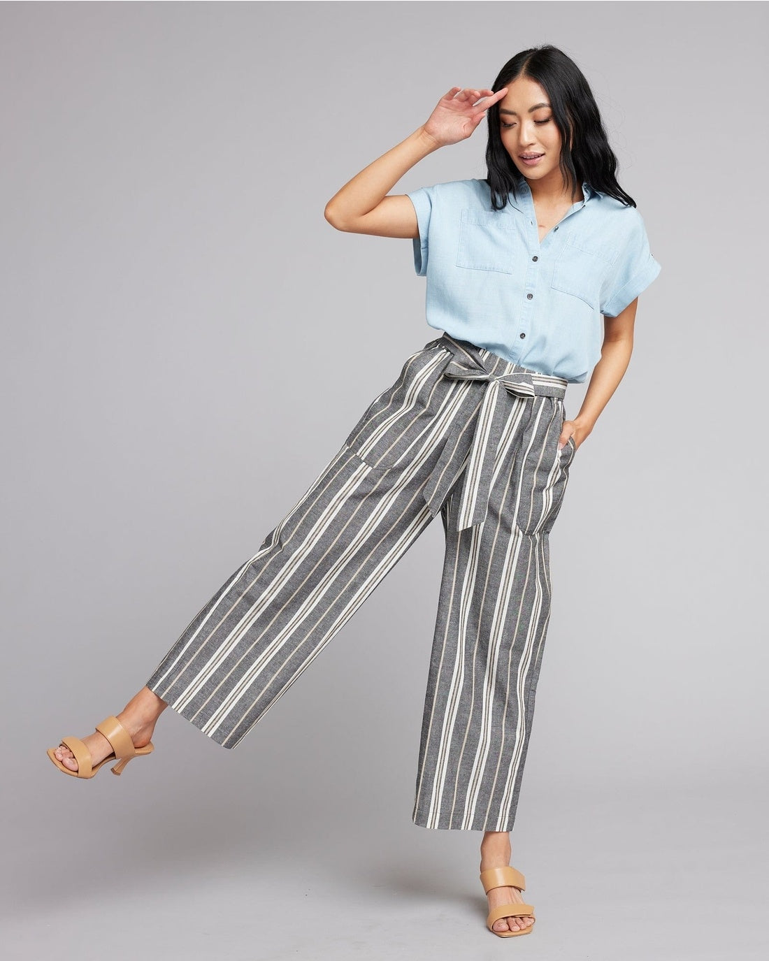 Ellie Tie Pants Ellie Stripe — alternate view 4