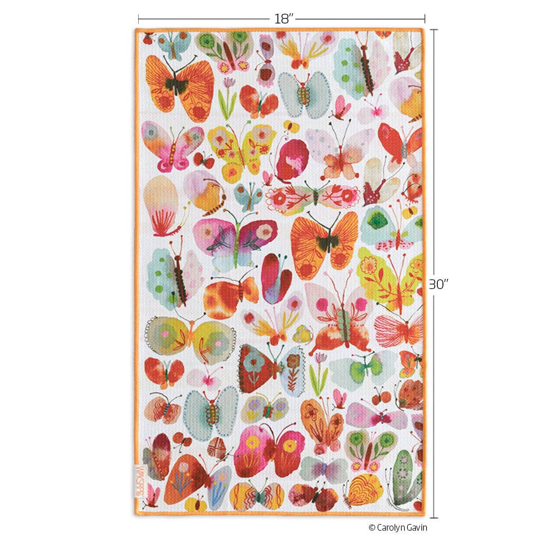 Belize Butterflies Microfiber Towel — alternate view 7